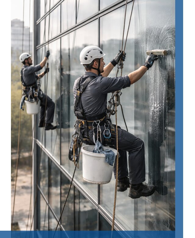 Мойка сплошного остекления в Ирбите, заказать от 330 р.| ВЫСОТНИК-Рбт