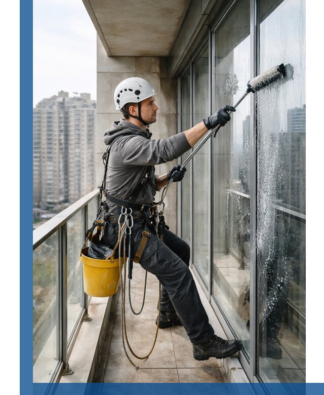 Профессиональная мойка балконного остекления в Ирбите