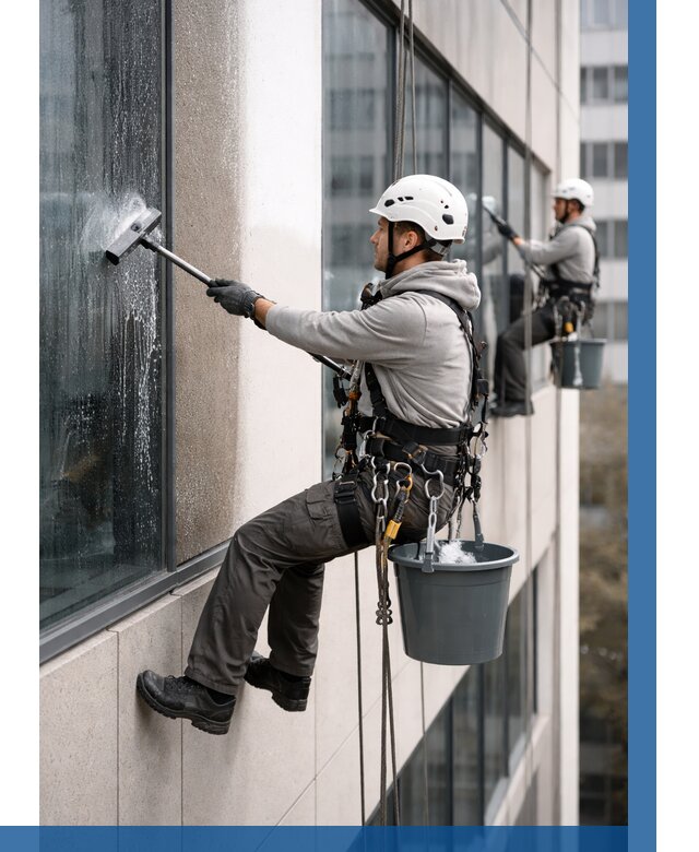 Мойка фасадов зданий в Ирбите под ключ от 385 р. | ВЫСОТНИК-Рбт