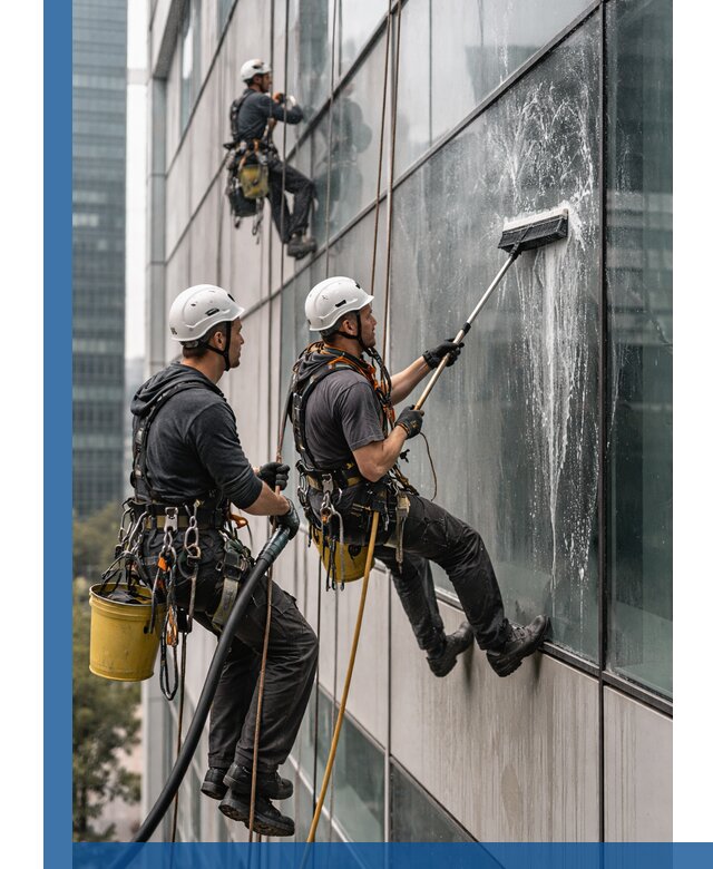 Профессиональная высотная мойка фасадов зданий в Ирбите