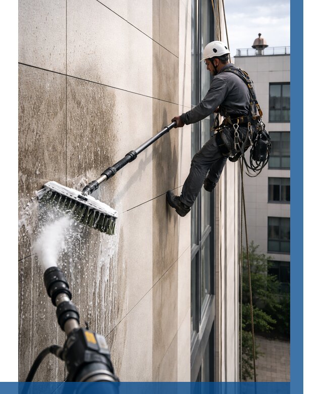 Мойка фасада из керамогранита в Ирбите от 330 р. | ВЫСОТНИК-Рбт