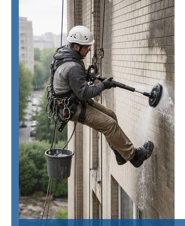 Очистка фасада от копоти в Ирбите профессионально и безопасно