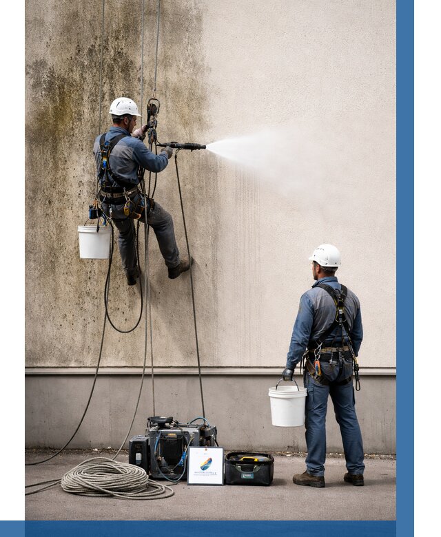 Очистка фасада от плесени в Ирбите от 330 р. | ВЫСОТНИК-Рбт