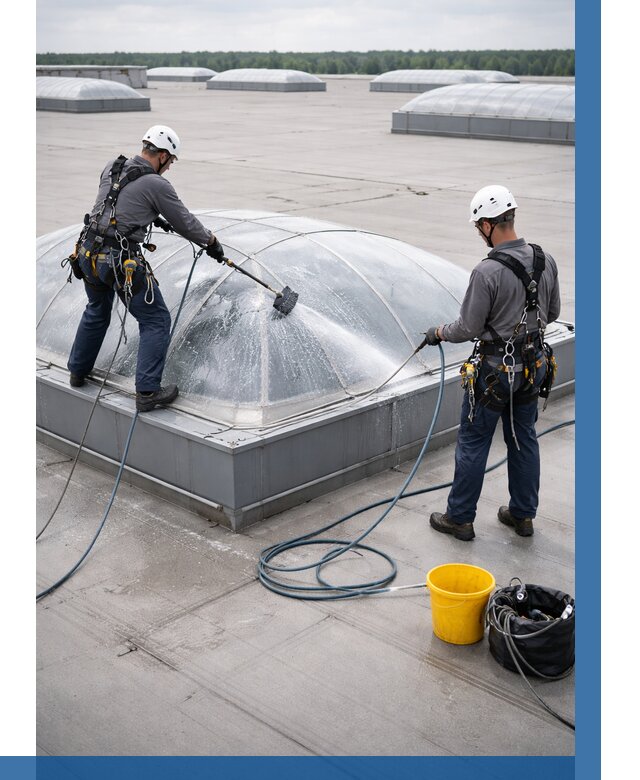 Мойка зенитных фонарей в Ирбите, заказать от 4947 р. | ВЫСОТНИК-Рбт