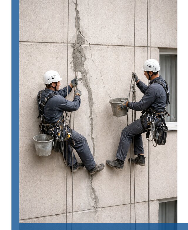 Заделка трещин на фасаде в Ирбите с гарантийным ремонтом