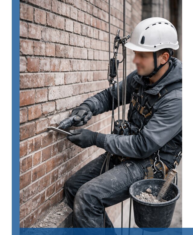 Расшивка кирпичных швов фасадов и стен, ремонт в Ирбите