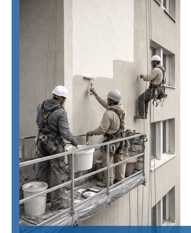 Покраска оштукатуренного фасада в Ирбите под ключ с гарантией