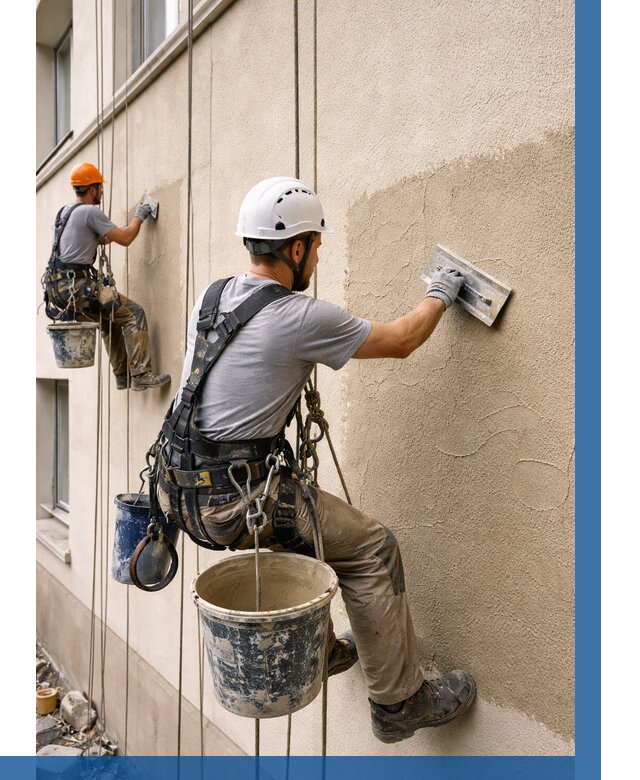 Декоративная штукатурка фасада в Ирбите от 1319 р. | ВЫСОТНИК-Рбт