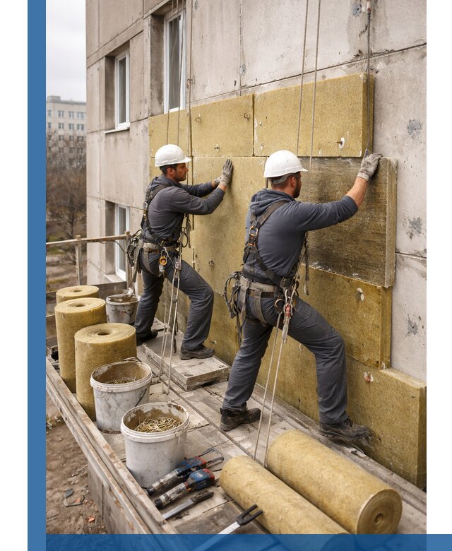 Утепление фасада минватой в Ирбите под ключ с гарантией