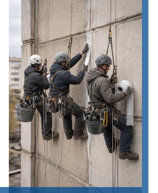 Ремонт межпанельных швов в Ирбите от 824 р. | ВЫСОТНИК-Рбт