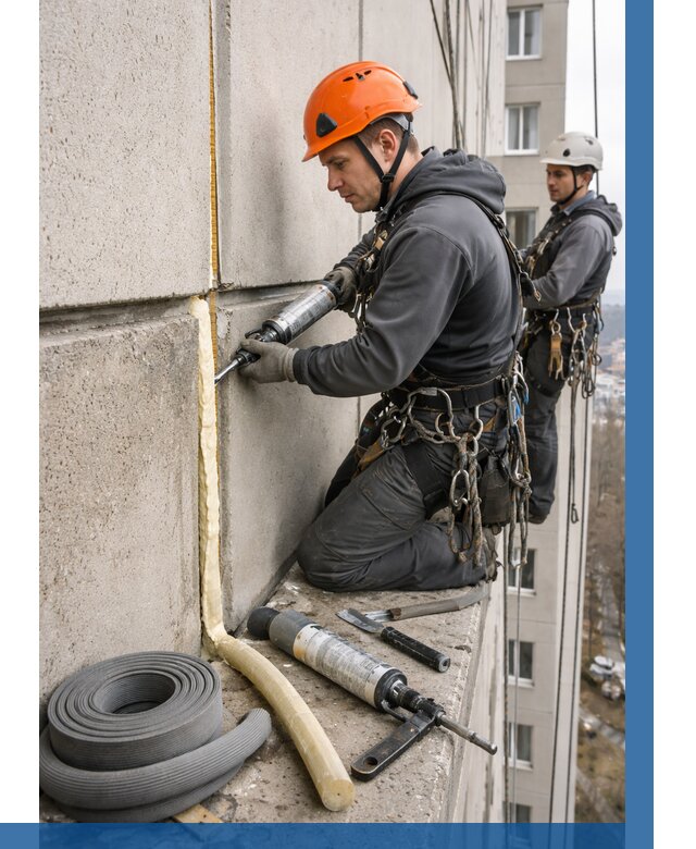 Теплый шов межпанельные швы в Ирбите от 770 р. | ВЫСОТНИК-Рбт