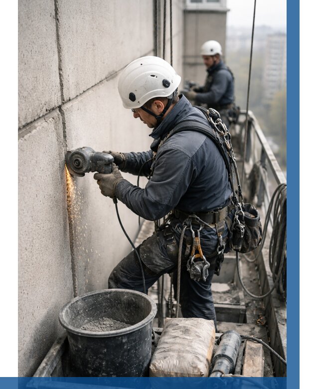 Штробление межпанельных швов в Ирбите от 1319 р. | ВЫСОТНИК-Рбт