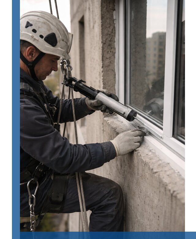 Герметизация оконных швов снаружи в Ирбите профессионально