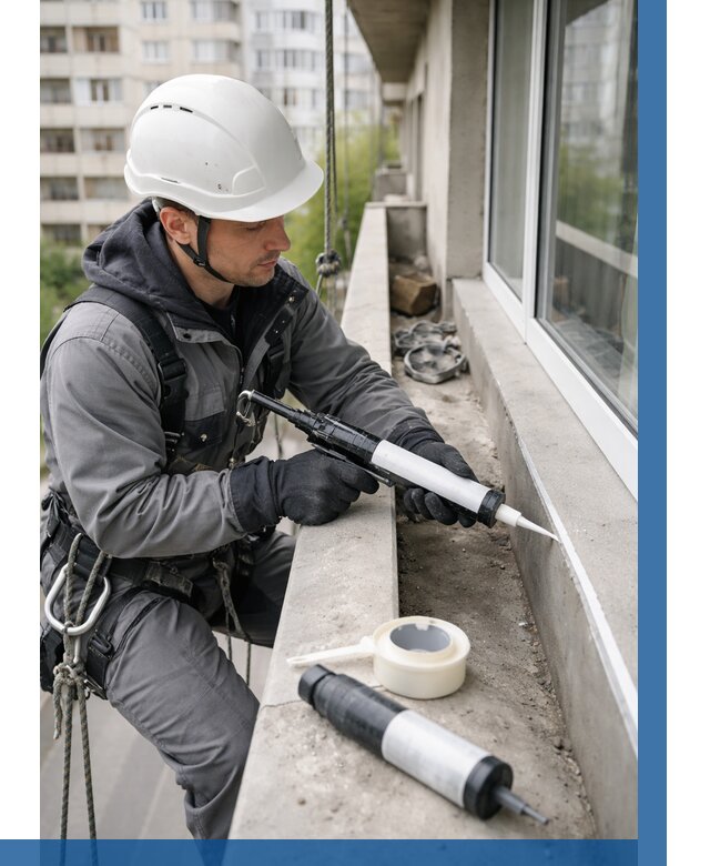 Герметизация швов лоджии в Ирбите от 4947 р. | ВЫСОТНИК-Рбт