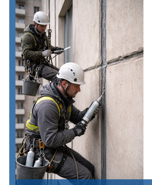 Герметизация деформационных швов фасада в Ирбите качественно