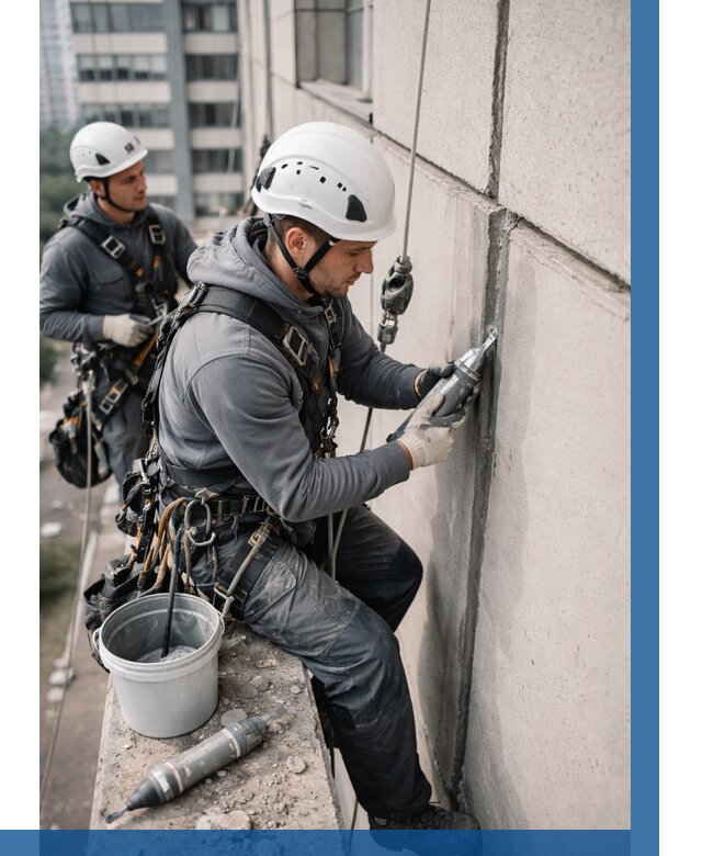 Ремонт деформационных швов здания в Ирбите от 1099 р. | ВЫСОТНИК-Рбт