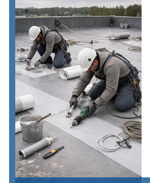 Ремонт мембранной кровли в Ирбите качественно и с гарантией