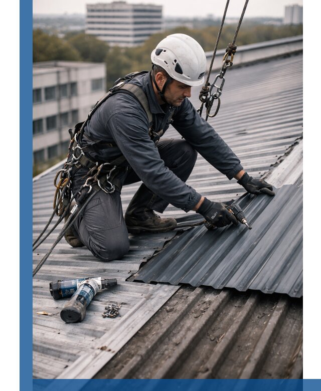 Ремонт профнастила на кровле в Ирбите, работы под ключ