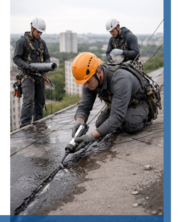 Устранение протечек кровли в Ирбите от 13192 р. | ВЫСОТНИК-Рбт