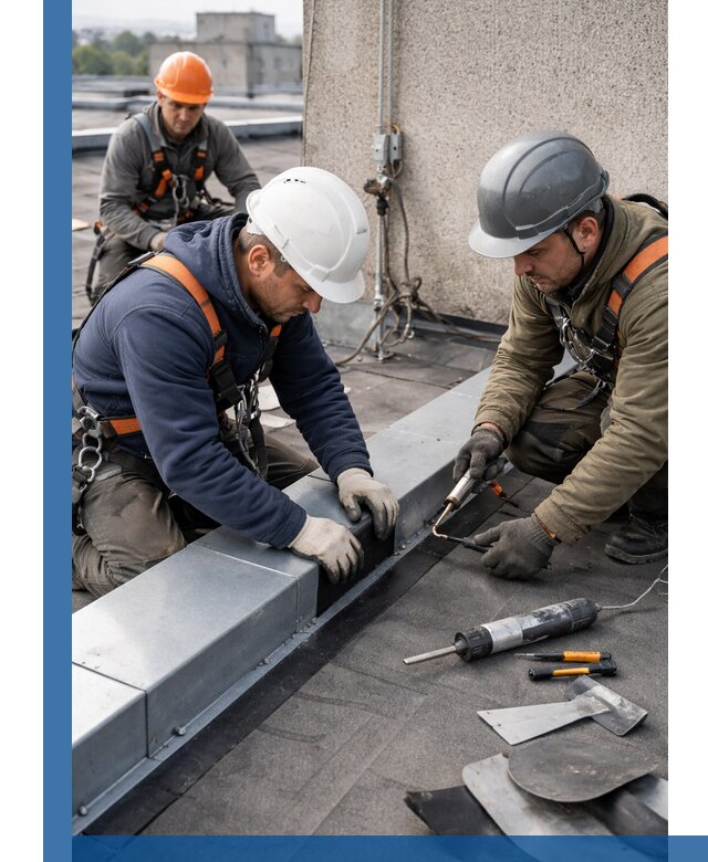 Ремонт кровельных примыканий в Ирбите профессионально