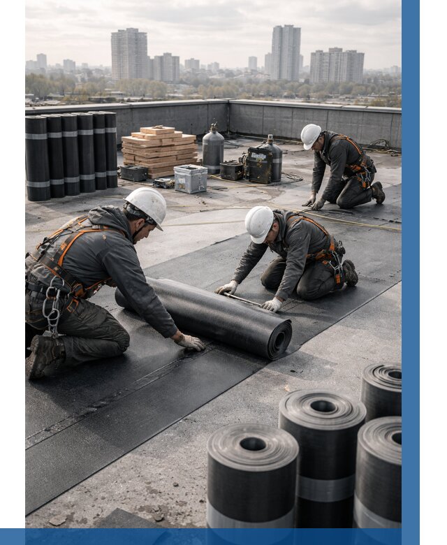 Монтаж мягкой кровли под ключ в Ирбите от 495 р. | ВЫСОТНИК-Рбт