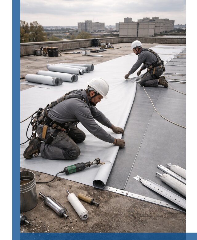 Монтаж мембранной кровли в Ирбите для промышленных зданий