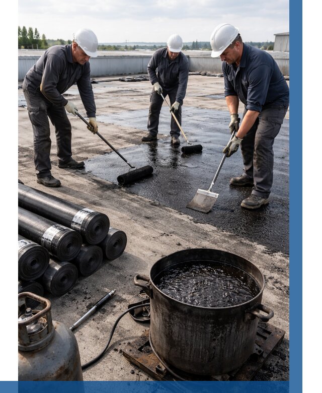 Гидроизоляция кровли мастикой в Ирбите от 660 р. | ВЫСОТНИК-Рбт