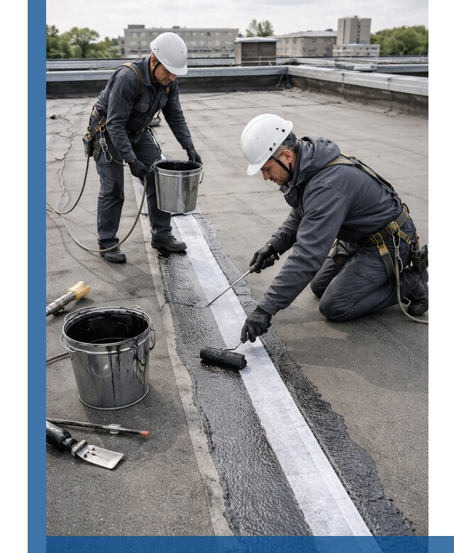 Гидроизоляция кровли мастикой в Ирбите надежная защита