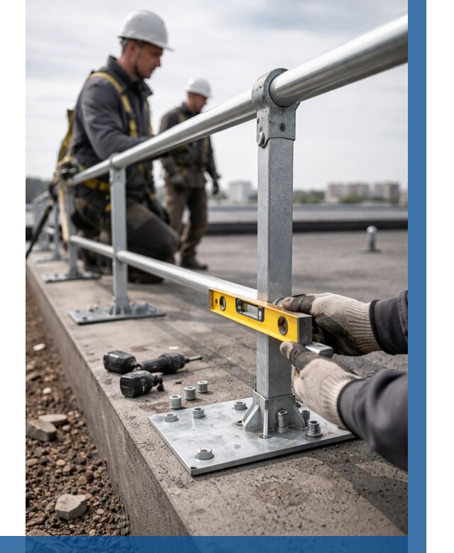 Монтаж кровельного ограждения в Ирбите от 1319 р. | ВЫСОТНИК-Рбт