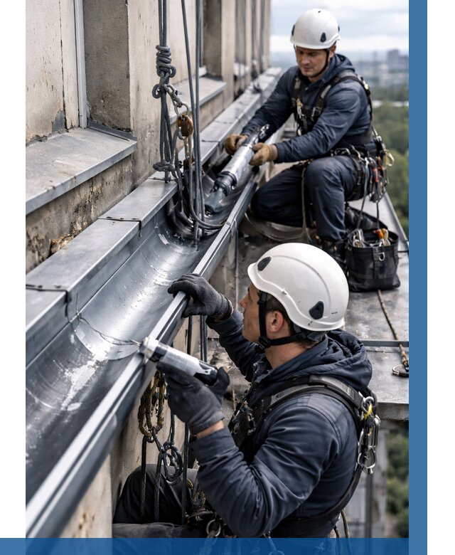 Ремонт водосточных желобов в Ирбите от 7145 р. | ВЫСОТНИК-Рбт