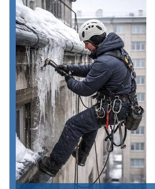 Удаление наледи и чистка водостоков в Ирбите оперативно и безопасно