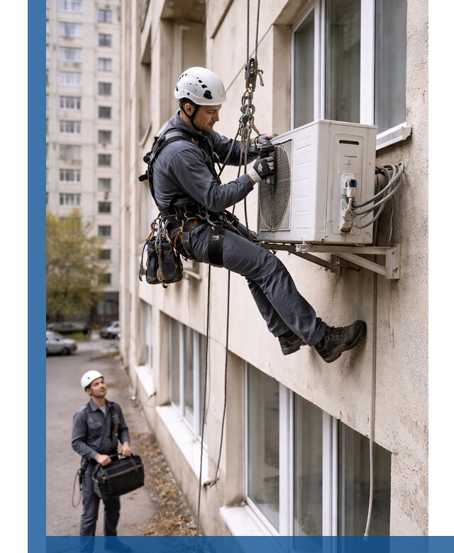 Демонтаж внешнего блока кондиционера в Ирбите профессионально