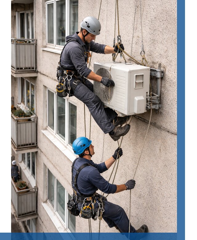 Перенос внешнего блока кондиционера в Ирбите от 9894 р.| ВЫСОТНИК-Рбт