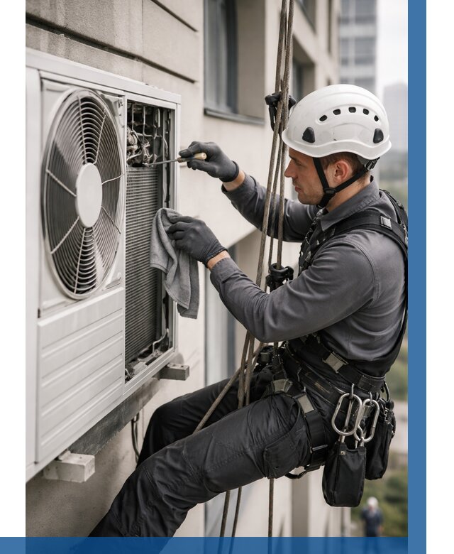 Обслуживание внешнего блока кондиционера в Ирбите от 2968 р.ВЫСОТНИК-Рбт