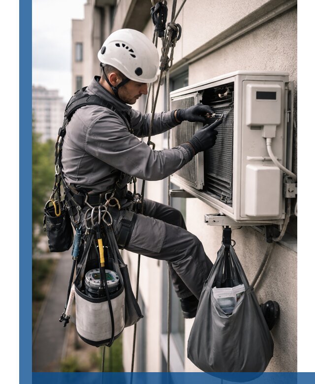 Обслуживание внешнего блока кондиционера в Ирбите профессионально