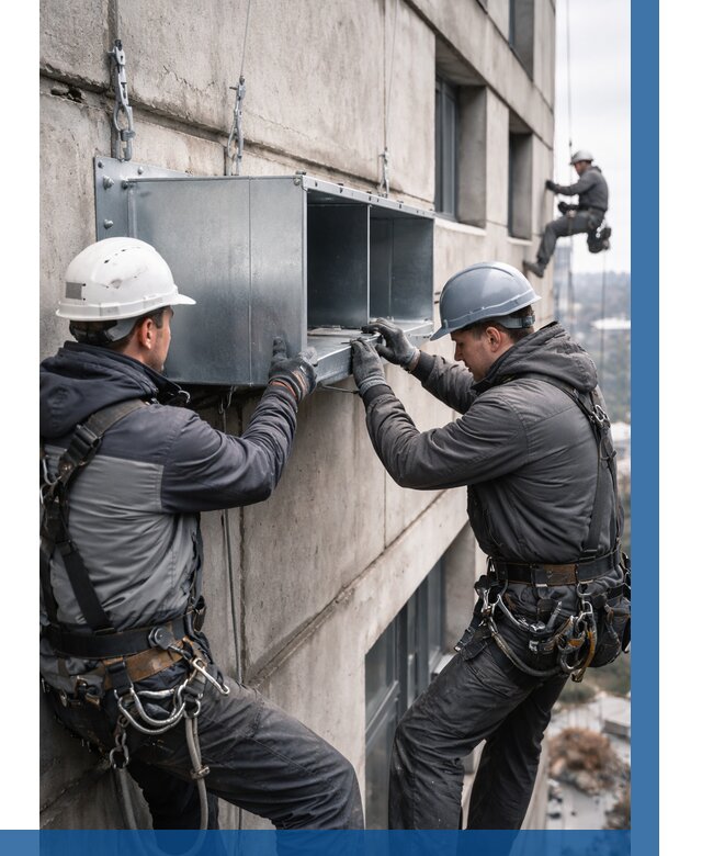 Монтаж вентиляционных коробов в Ирбите от 3298 р. | ВЫСОТНИК-Рбт