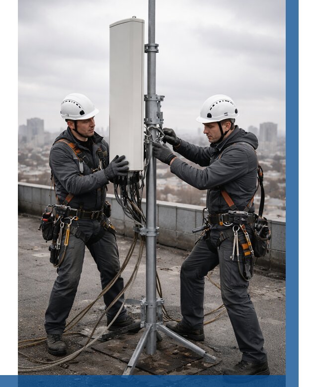 Монтаж антенн связи на крыше в Ирбите от 9344 р. | ВЫСОТНИК-Рбт