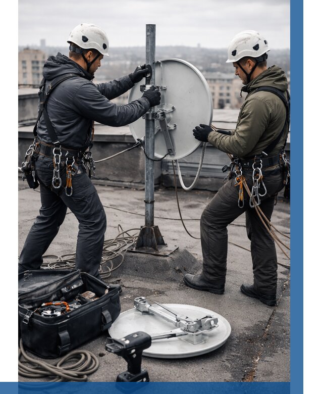 Демонтаж антенн на крыше в Ирбите от 4947 р. | ВЫСОТНИК-Рбт