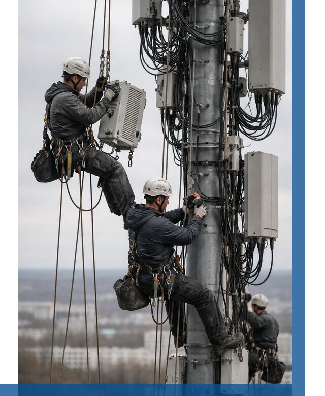 Монтаж оборудования связи на мачте в Ирбите от 8245 р. | ВЫСОТНИК-Рбт