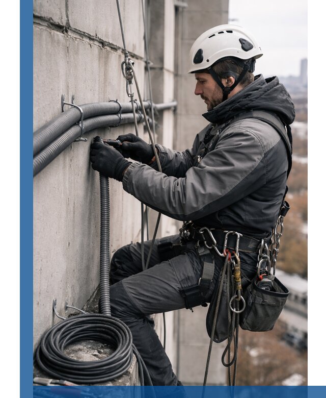 Профессиональный монтаж гофры для кабеля в Ирбите с гарантией