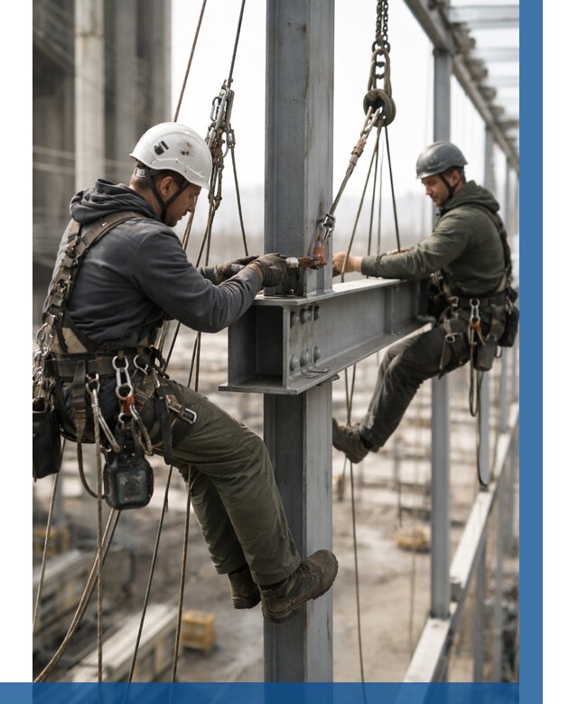 Монтаж металлоконструкций на высоте в Ирбите от 3848 р. | ВЫСОТНИК-Рбт