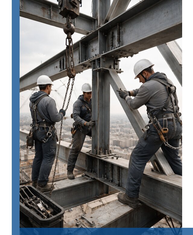 Профессиональный монтаж металлоконструкций на высоте в Ирбите