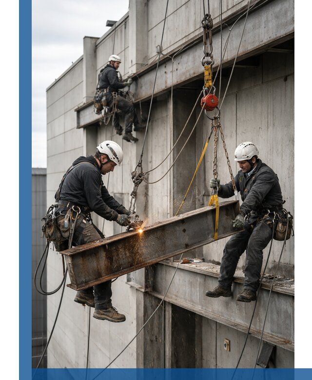 Демонтаж металлоконструкций на высоте в Ирбите под ключ