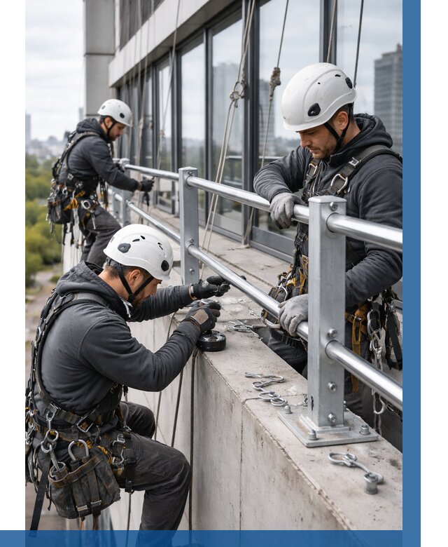 Монтаж ограждений на высоте в Ирбите, от 1319 р. | ВЫСОТНИК-Рбт
