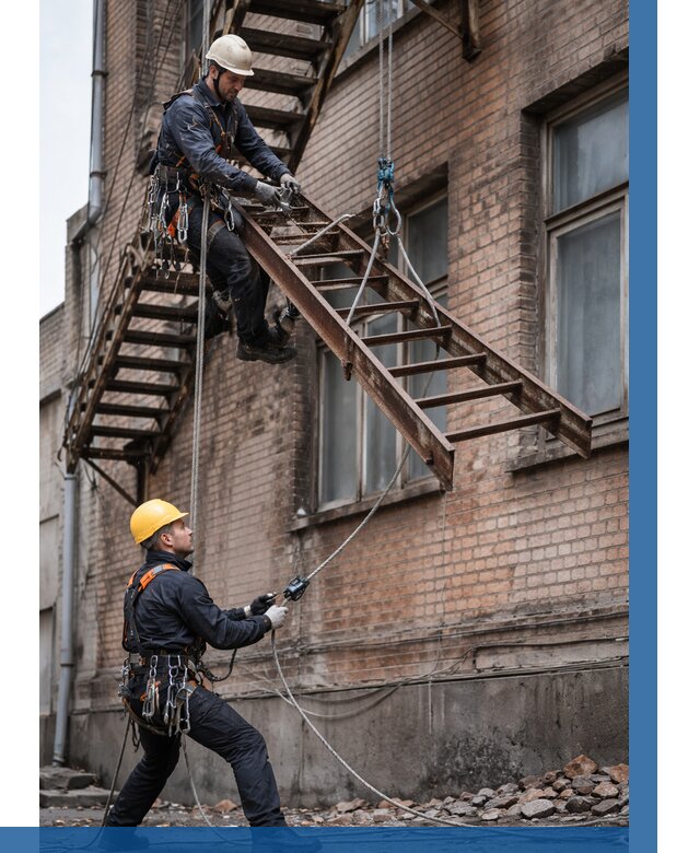 Демонтаж пожарной лестницы в Ирбите от 13192 р. | ВЫСОТНИК-Рбт