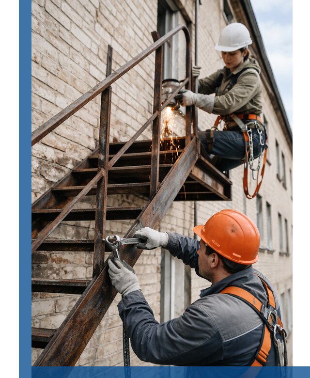 Ремонт и восстановление пожарных лестниц с выездом в Ирбите