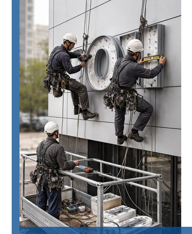 Профессиональный монтаж световых букв в Ирбите под ключ