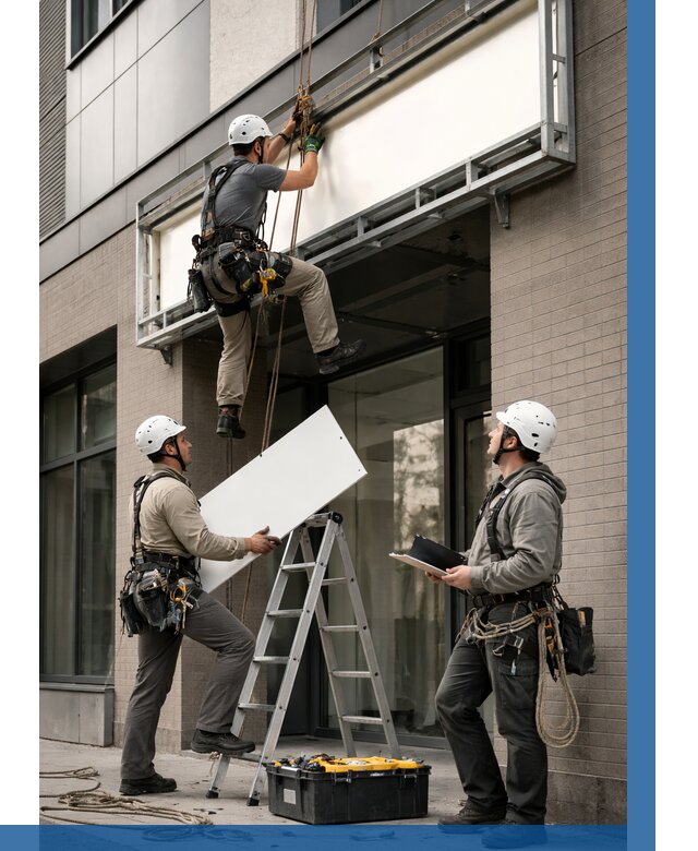 Монтаж светового короба в Ирбите от 7145 р. | ВЫСОТНИК-Рбт