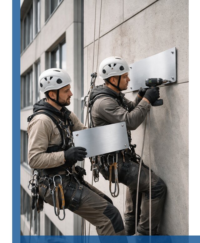 Монтаж табличек и указателей в Ирбите для зданий и сооружений