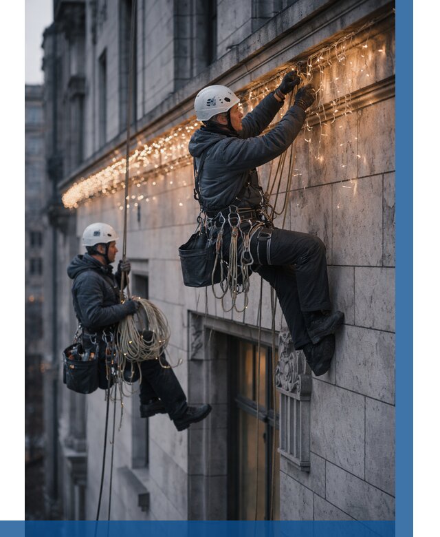 Монтаж новогодней иллюминации в Ирбите от 9344 р. | ВЫСОТНИК-Рбт